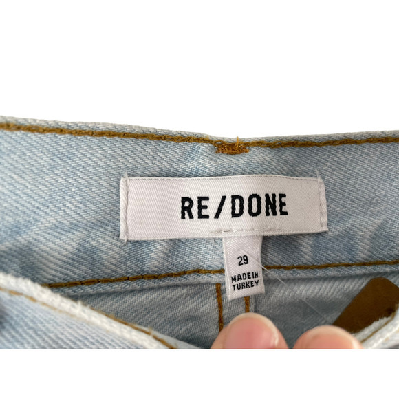 NWT $295 RE/DONE 90S HIGH RISE LOOSE BLEACH DESTROY JEANS - Picture 12 of 12